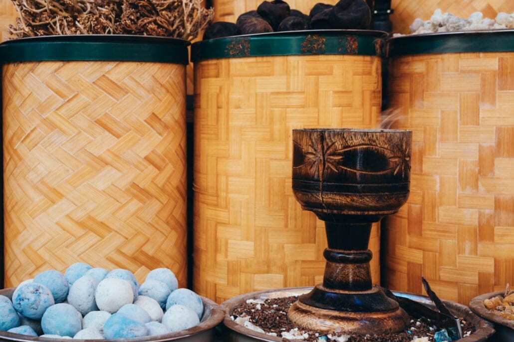 Traditional Arabic incense in the market