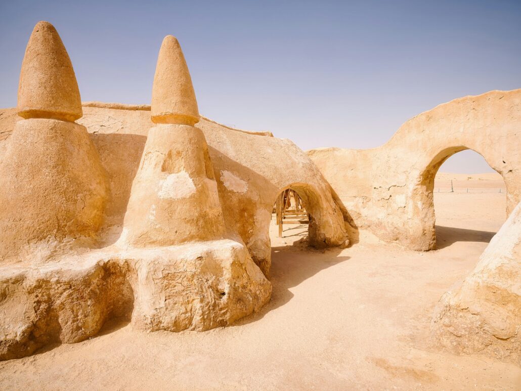 Where Star Wars was filmed in the Sahara, Tunisia, Africa